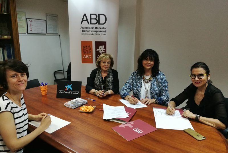La Fundación ABD y la Fundación Bancaria “La Caixa” firman un convenio de colaboración para el proyecto “Comunitat Activa”