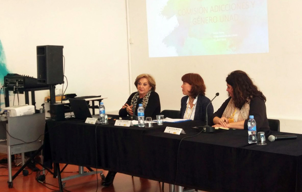La presidenta de ABD y vicepresidenta de la UNAD, Felisa Pérez, participa como ponente en la II Jornada Red Género y Drogas