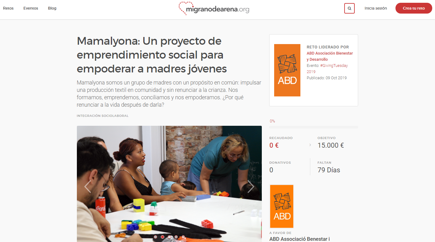 Mamalyona abre una campaña de crowdfunding para conseguir financiación para el proyecto